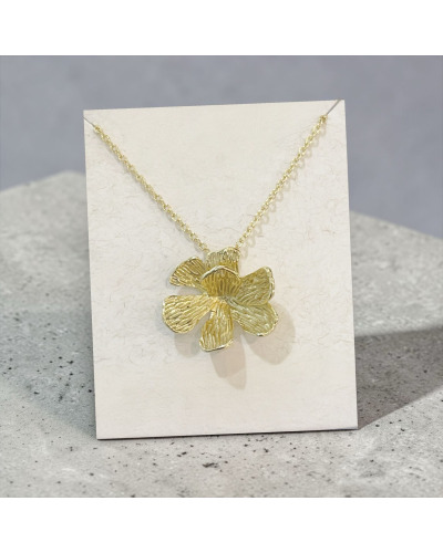 CO. Acier In. Doré  - Fleur 