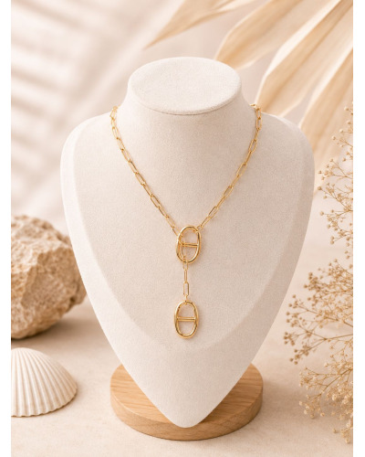 Grossiste Colliers Acier Inoxydable Doré Femme - Bijoux Tendance | Cocconelle