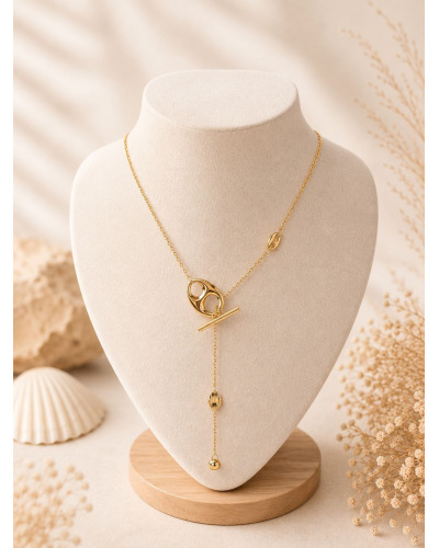 Grossiste Colliers Acier Inoxydable Doré Femme - Bijoux Tendance | Cocconelle