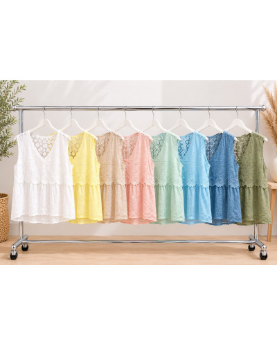 TU (max. 42) - 100% Cot. Dentelle Florale 