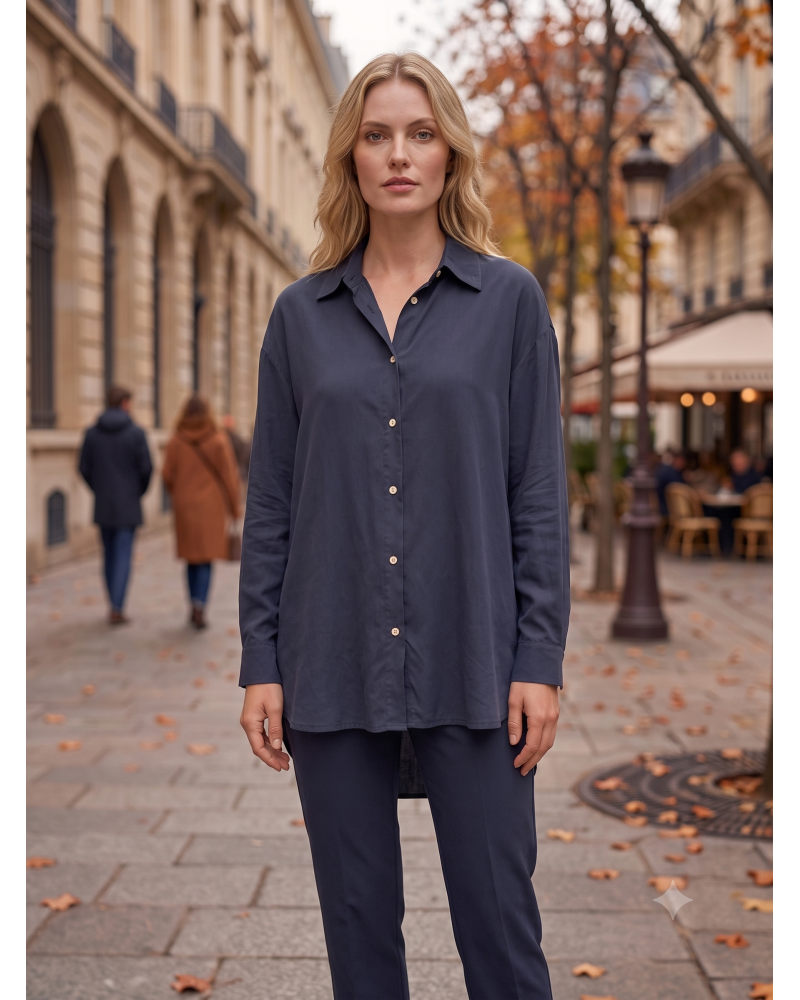 S - chemise  fluide - 100% visc 