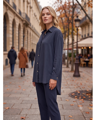 S - chemise  fluide - 100% visc 