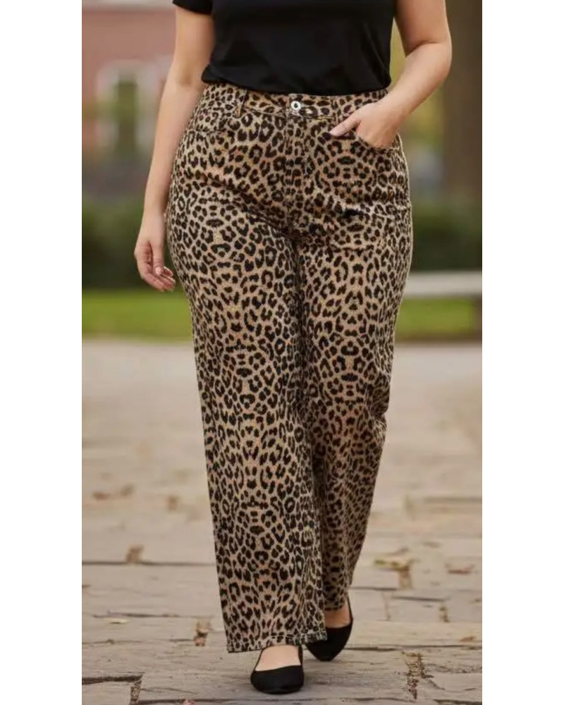 TU (38 au 48) - Pant. GT Wide Leg Coupe Large Taille Haute  - Denim 