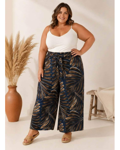 GTU -Pant. GT Wide Large Fluidité Plage / Beachwear  - Matière Maillot Stretch Couleur:B. Marino