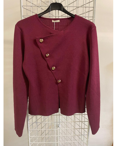 TU(max 42) - Col Rond Cardigan court - 100% visc. 