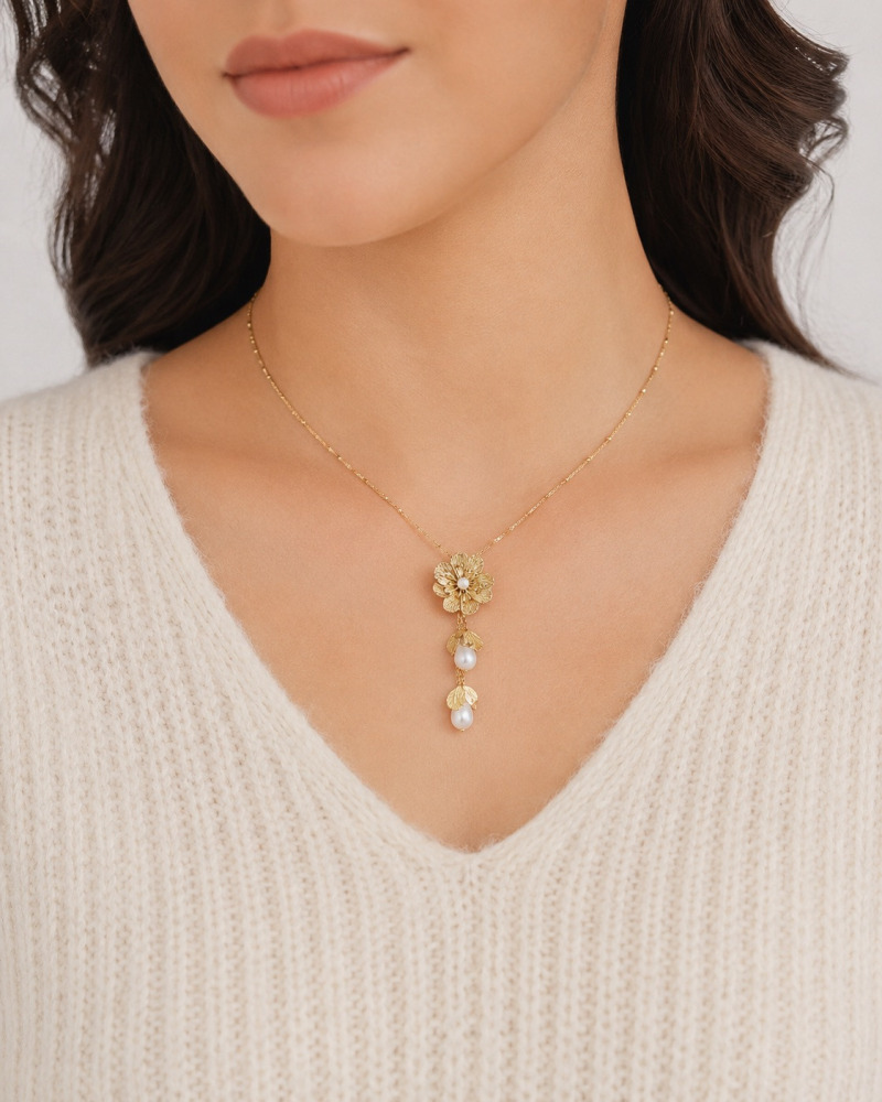 Grossiste colliers acier inoxydable doré femme, bijoux tendance  Cocconelle