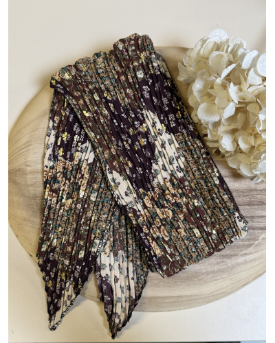 150cm - Foulard Ceinture impr. Trèfles - Touches brill. 