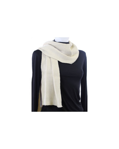 Echarpe unie - maille tricot 