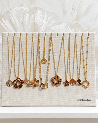 CO. Acier x 12 - avec près. - Doré / Chocolat / basiques 