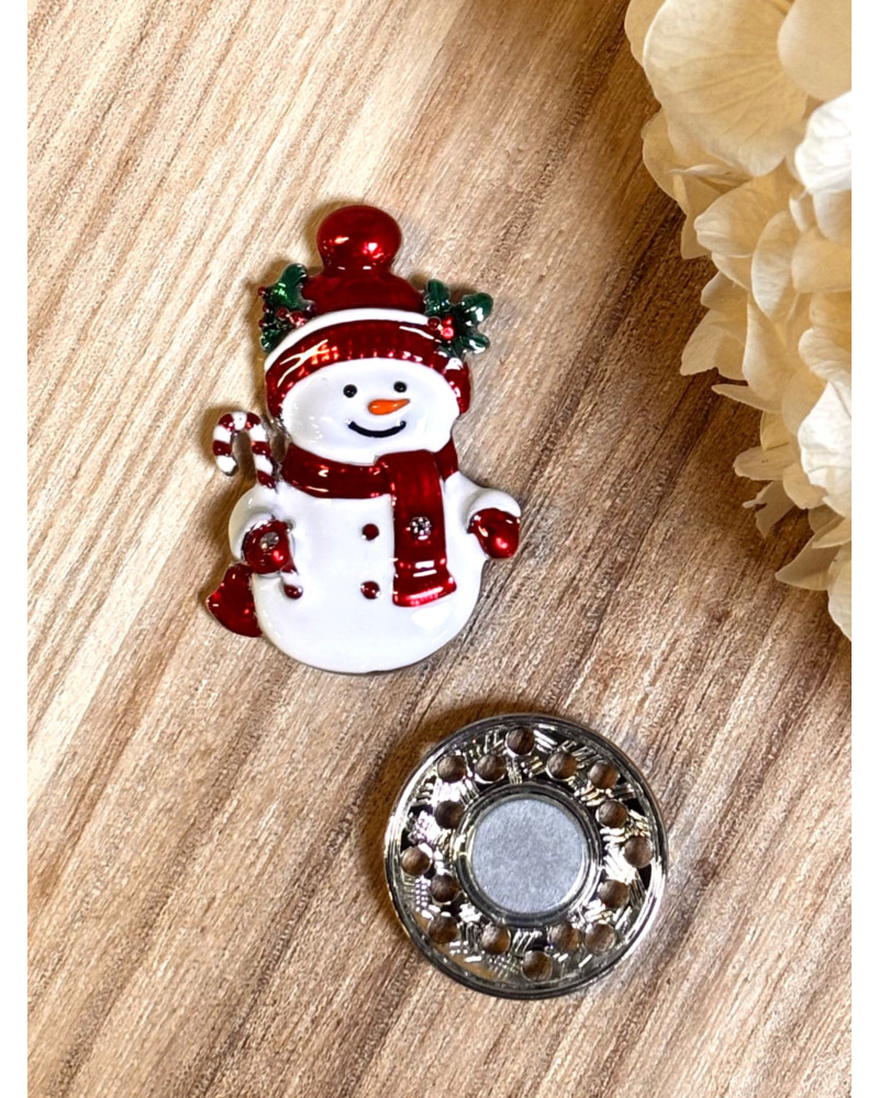 Broche Aimantée Bonhomme de Neige 