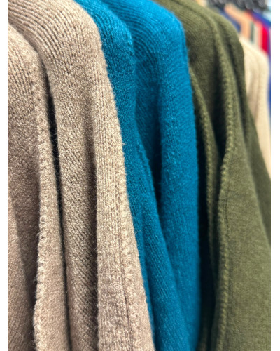 TU(38-42)- 50% visc. col rond Couleur:RO. Lie de Vin