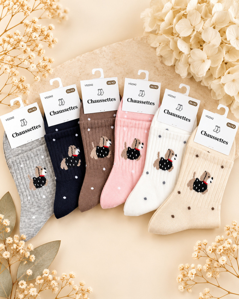 (36-42) - 67% coton - Chaussettes Couleur:CH. Chocolat