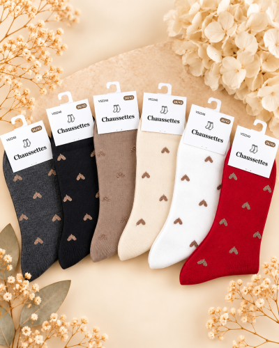 (36-42) - 67% coton - Chaussettes Couleur:CH. Chocolat